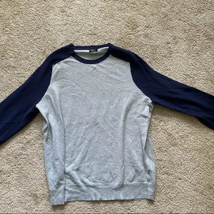 Mens J Crew Cotton Cashmere baseball sweater small